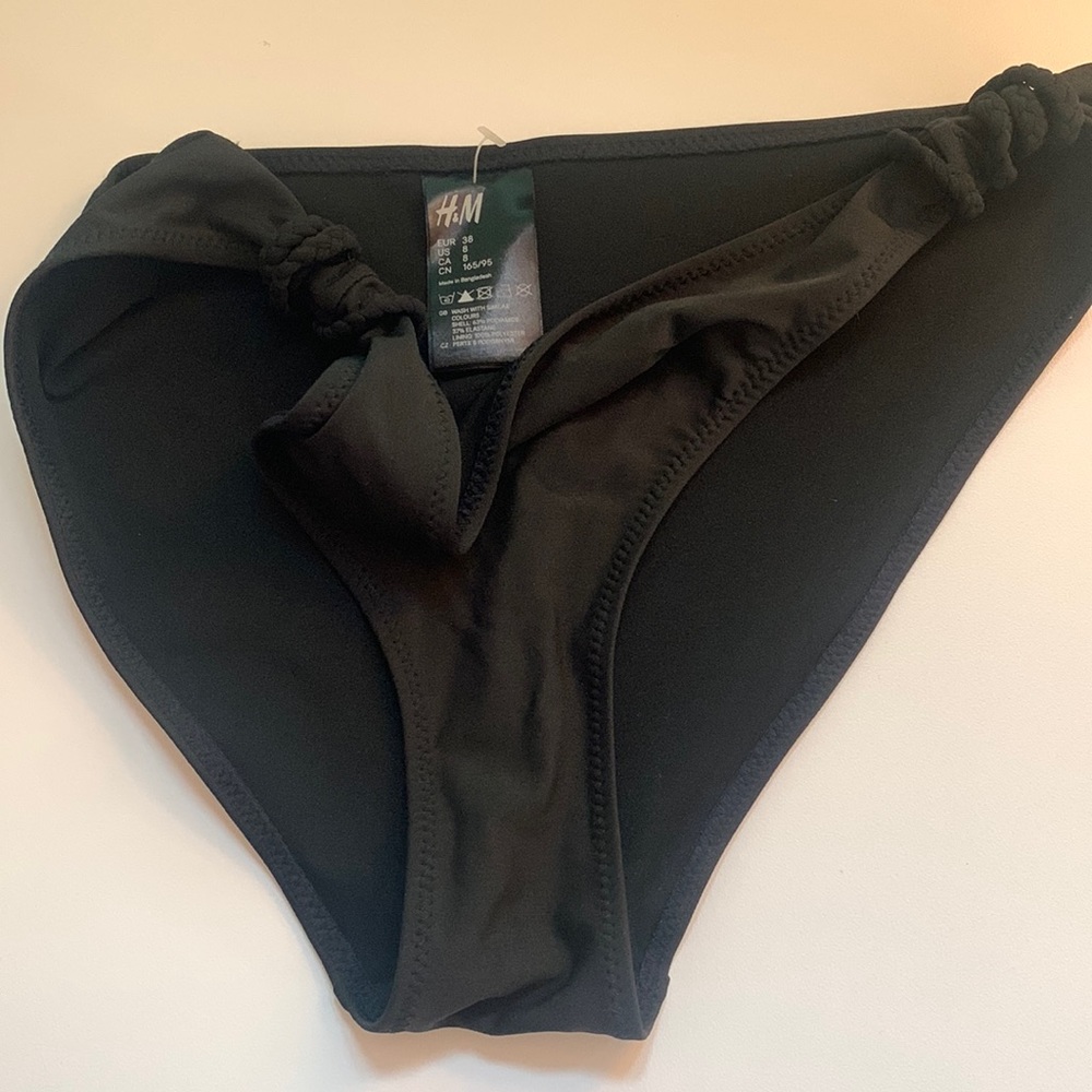 H&M black bikini bottoms